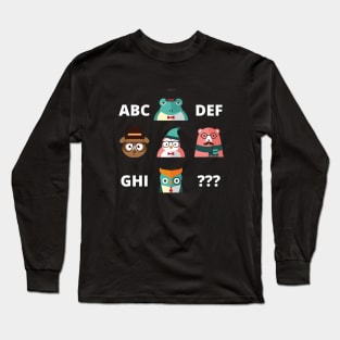 ABC ANIMALS!!! Long Sleeve T-Shirt